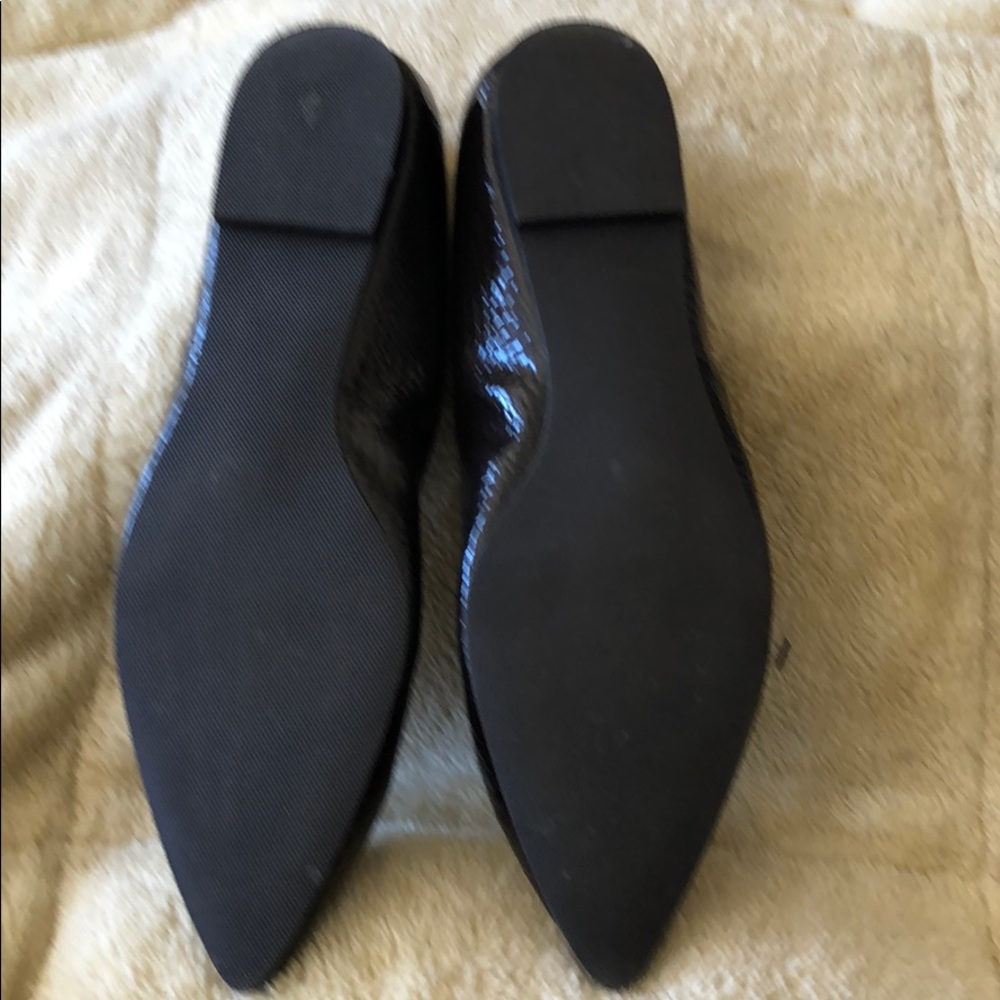 Loft flatsNew never worn brown mock croc patent - Picture 7 of 7